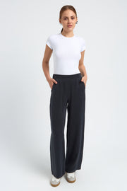 PANTALON FLUIDE FEMME DOLCE NOIR